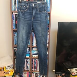 Rag & Bone Yuki Bond Bar Split Hem Skinny Jean Sz 26